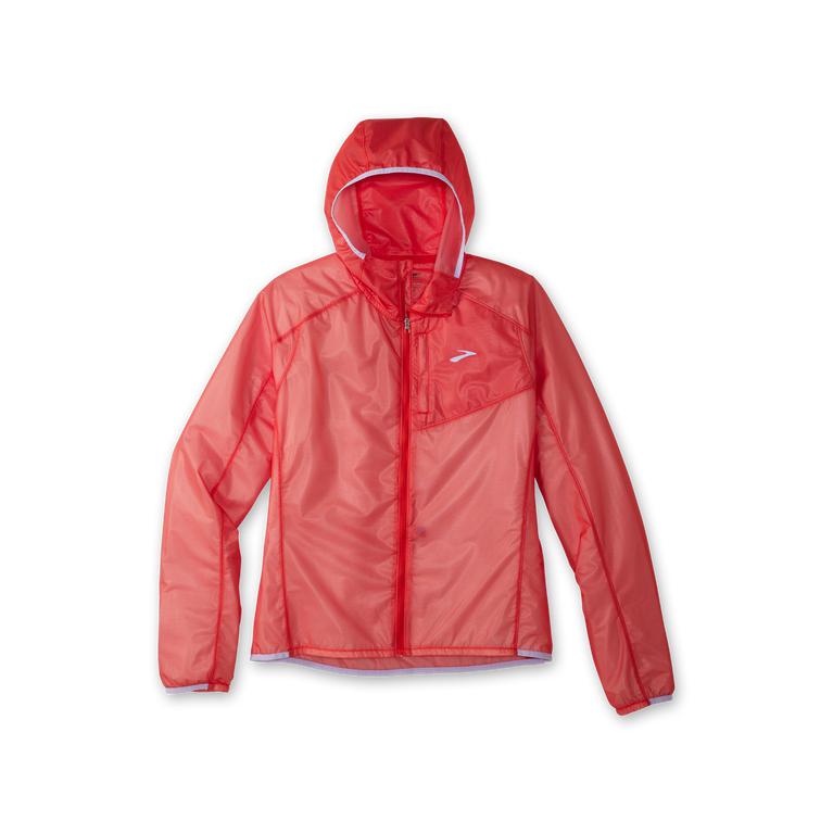 Brooks All Altitude Weatherproof Running Jackets - Women's - Jamberry/Red/Violet Dash (60923-YXZV)